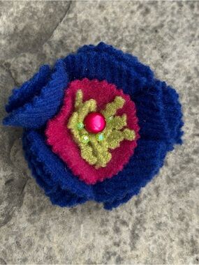 Vintage Cashmere Floral Brooch
